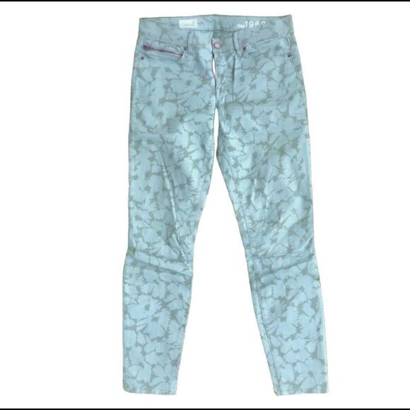 Gap green floral pants - Picture 8 of 8